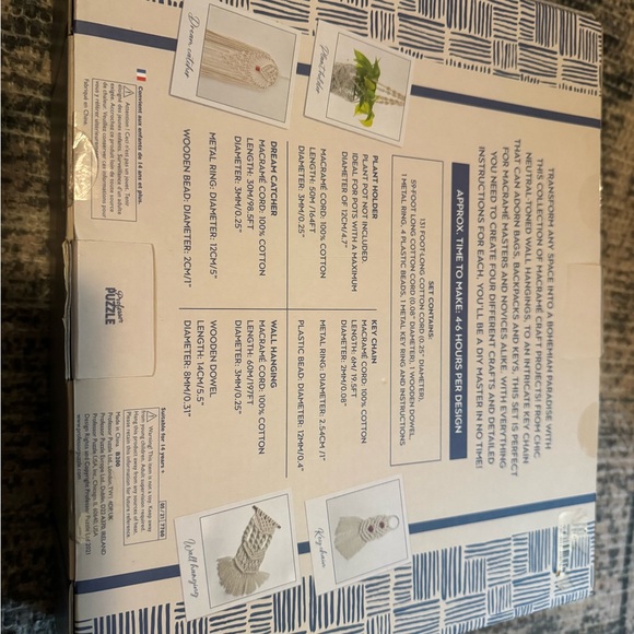 Macrame Craft Box Kit - Picture 2 of 2